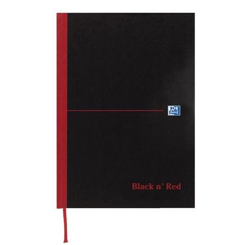 Oxford Black n'Red Matt Casebound Hardback A6 Notebook