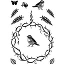 Card-io Combinations Clear Stamps - Thorny Wreath and Sprigs
