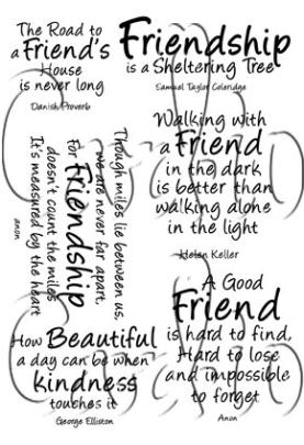 Card-io Clear Stamps - Friends