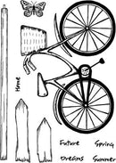 Card-io Clear Stamps - Going Places