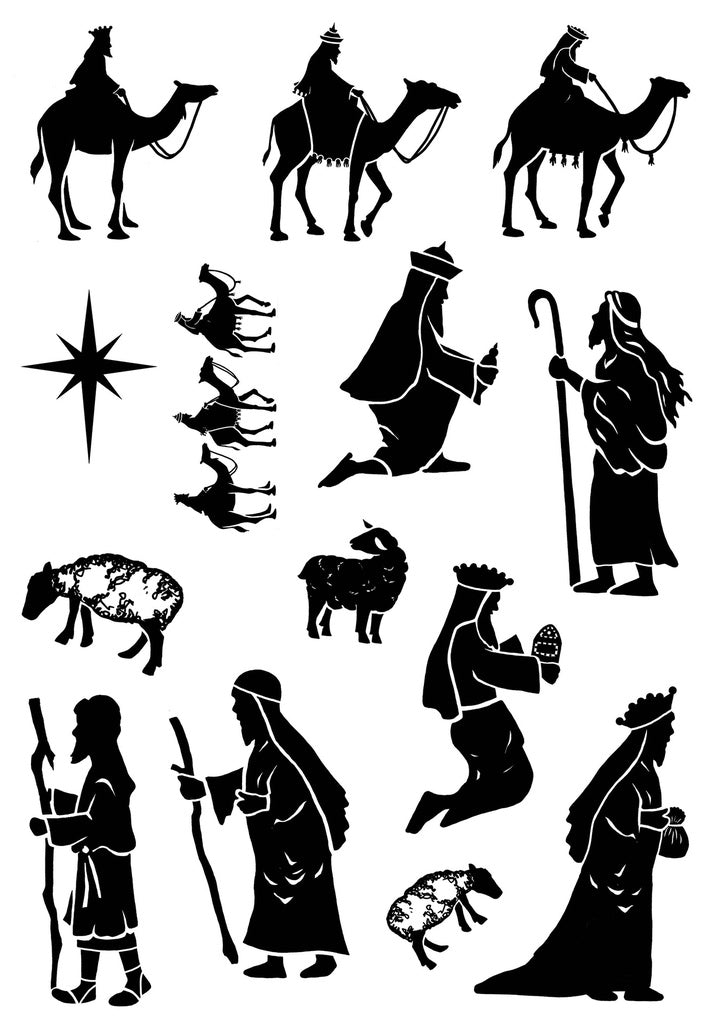 Card-io Combinations Clear Stamps A6 - Nativity 3