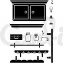 Card-io Clear Stamps - On the Shelf