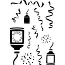 Card-io Combinations Clear Stamps - Party Poppers