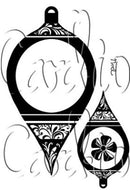 Card-io Clear Stamps - Pointy Baubles