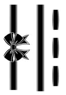 Card-io Clear Stamps - Ribbon Bow Border