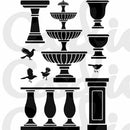 Card-io Combinations Clear Stamps A6 - Rural Retreats