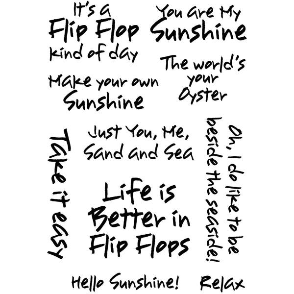 Card-io Clear Stamps - Sunshine Sentiments