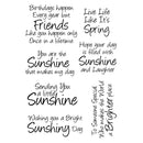 Card-io Clear Stamps - Sunny Sentiments