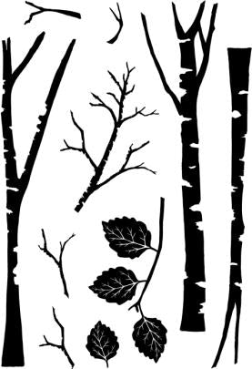 Card-io Clear Stamps - Tall Trees Clear Stamp Set