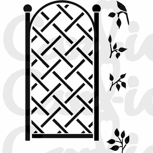 Card-io Combinations Clear Stamps - Tall Trellis