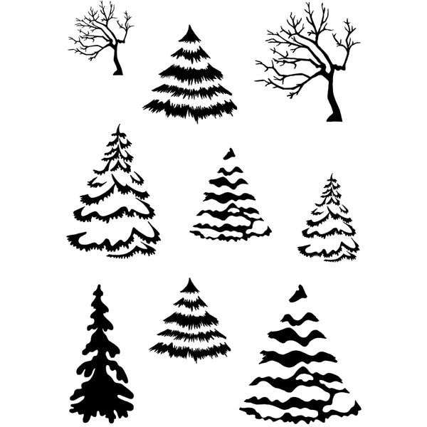 Card-io Clear Stamps - Winter Woods