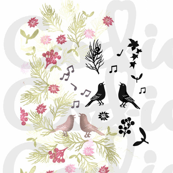 Card-io Majestix Clear Peg Stamps - Christmas Chorus