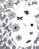 Card-io Majestix Clear Peg Stamps - Dandelions at Dusk