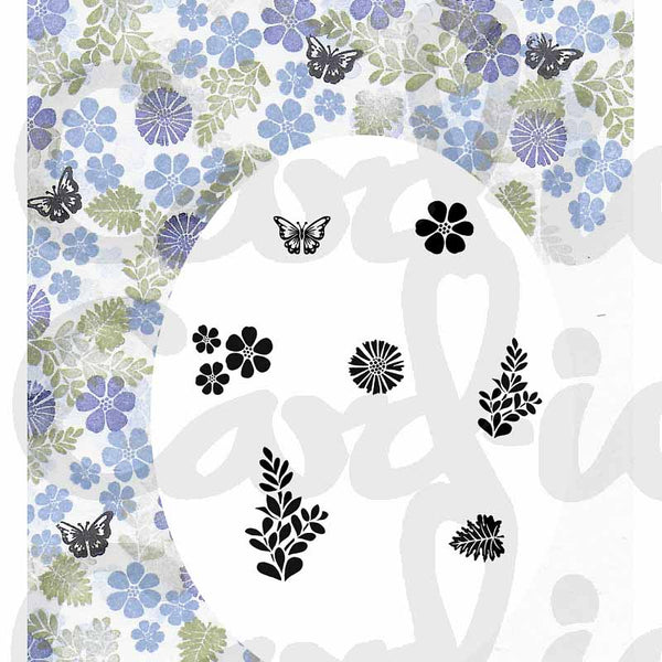 Card-io Majestix Clear Peg Stamps - Dainty Daisy