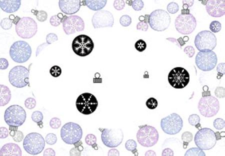 Card-io Majestix Clear Peg Stamps - Dotty Snowflake