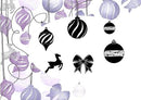 Card-io Majestix Clear Peg Stamps - Elegant Baubles