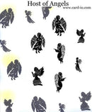 Card-io Majestix Clear Peg Stamps - Host of Angels