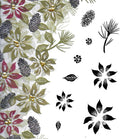 Card-io Majestix Clear Peg Stamps - Layered Poinsettia