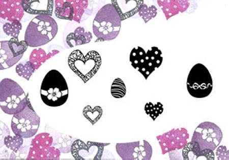 Card-io Majestix Clear Peg Stamps - Lovely Easter