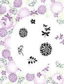 Card-io Majestix Clear Peg Stamps - Mum's Garden