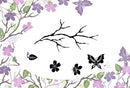Card-io Majestix Clear Peg Stamps - Oriental Blossom