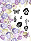 Card-io Majestix Clear Peg Stamps - Plentiful Pansies