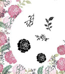 Card-io Majestix Clear Peg Stamps - Seasonal Rose