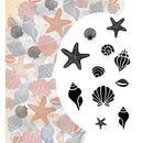 Card-io Majestix Clear Peg Stamps - Starfish and Shells