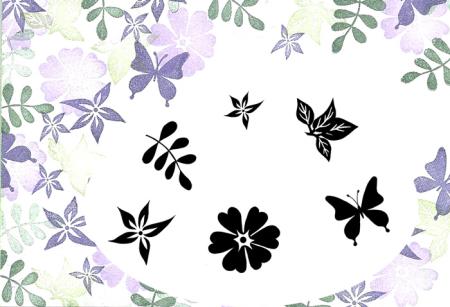 Card-io Majestix Clear Peg Stamps - Summer Blooms