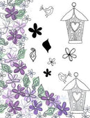 Card-io Majestix Clear Peg Stamps - Sweet Birdhouse