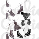 Card-io Majestix Clear Peg Stamps - Winter Woollies