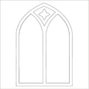 Card-io Majemask Stencil - Church Window