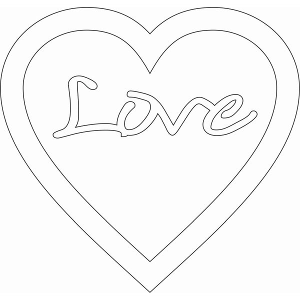Card-io Majemask Stencil - Framed Heart
