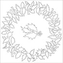 Card-io Majemask Stencil - Holly Wreath