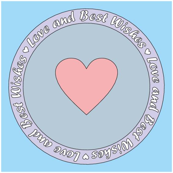 Card-io Majemask Stencil - Love and Best