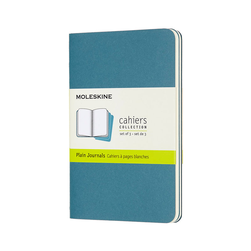 Moleskine Cahier Plain Journals - Pocket (Set of 3)