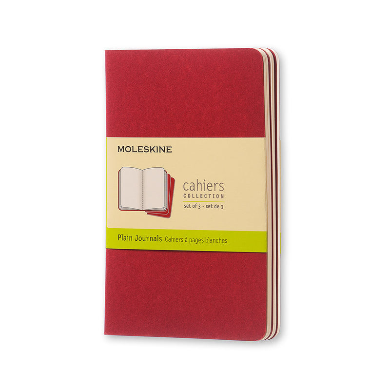 Moleskine Cahier Plain Journals - Pocket (Set of 3)