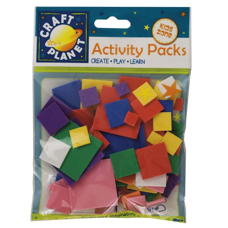 Craft Planet Crafty Foam (75pcs) - Squares