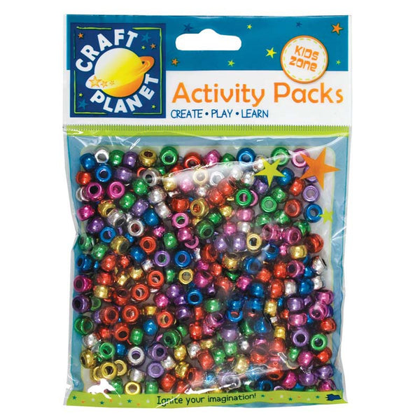 Craft Planet Pony Beads (approx 300pcs, 80g)