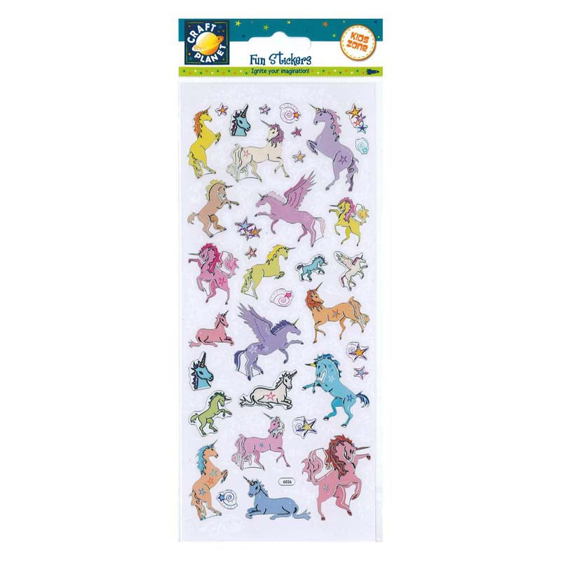 Craft Planet Fun Stickers - Unicorn