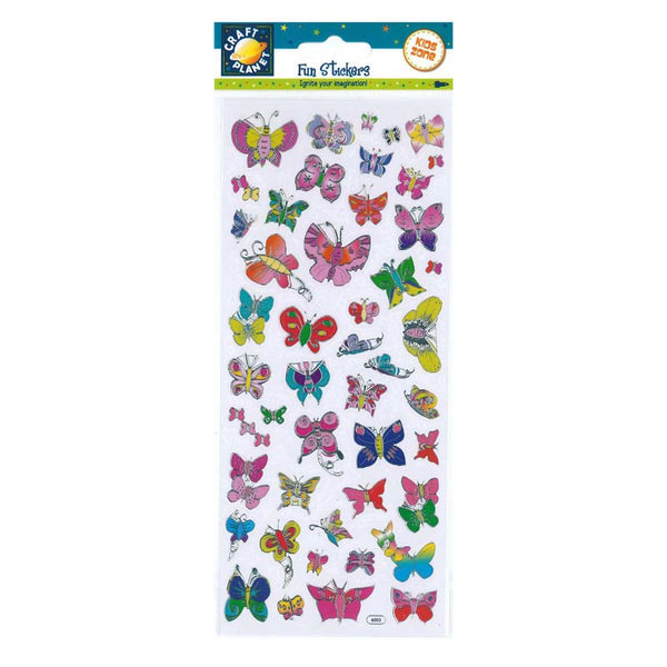 Craft Planet Fun Stickers - Butterfly