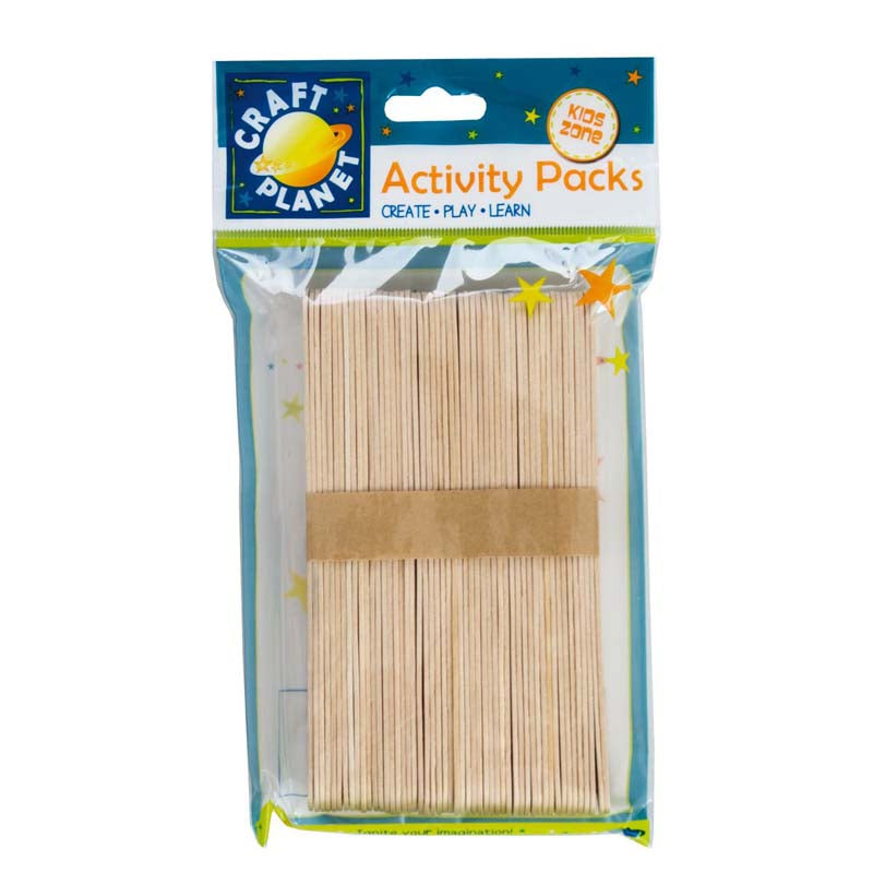 Craft Planet Lollipop Sticks (approx. 50pcs) - Extra Large