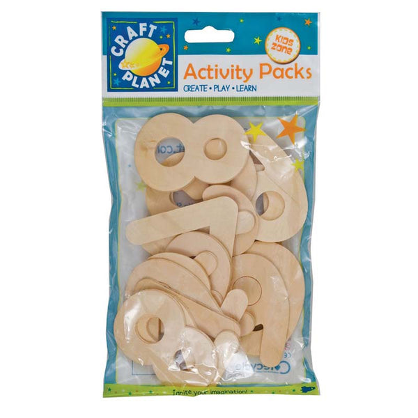 Craft Planet Wooden Numbers (20pcs)