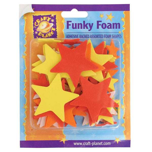 Craft Planet Funky Foam Assorted Pack - Stars