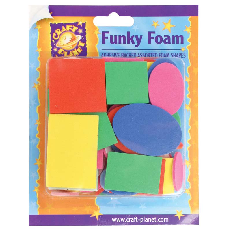 Craft Planet Funky Foam Assorted Pack - Shapes