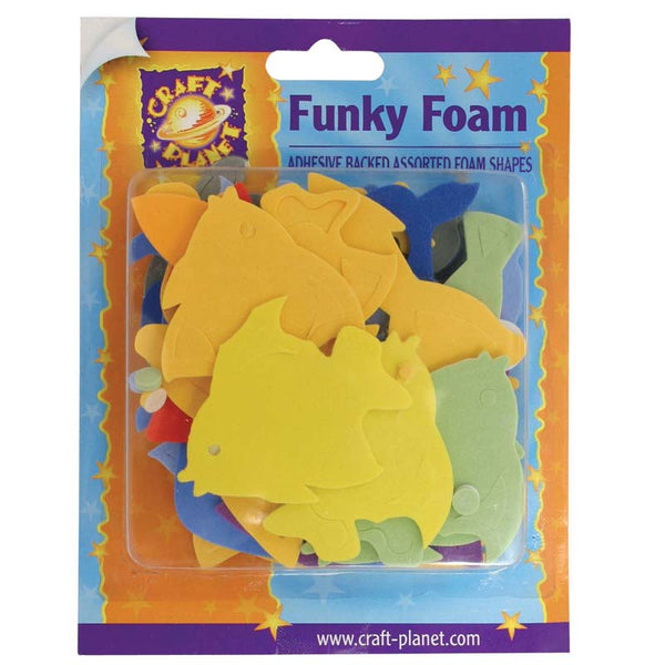 Craft Planet Funky Foam Assorted Pack - Dolphins & Fish