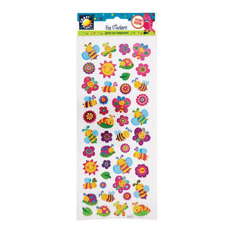 Craft Planet Fun Stickers - Smiley Bugs