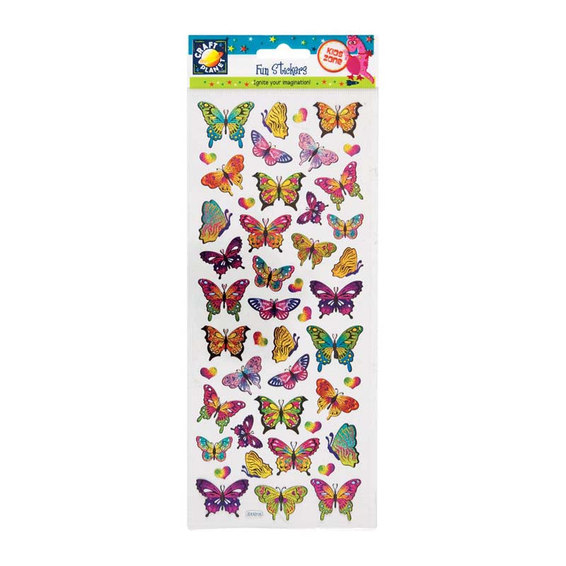 Craft Planet Fun Stickers - Butterflies
