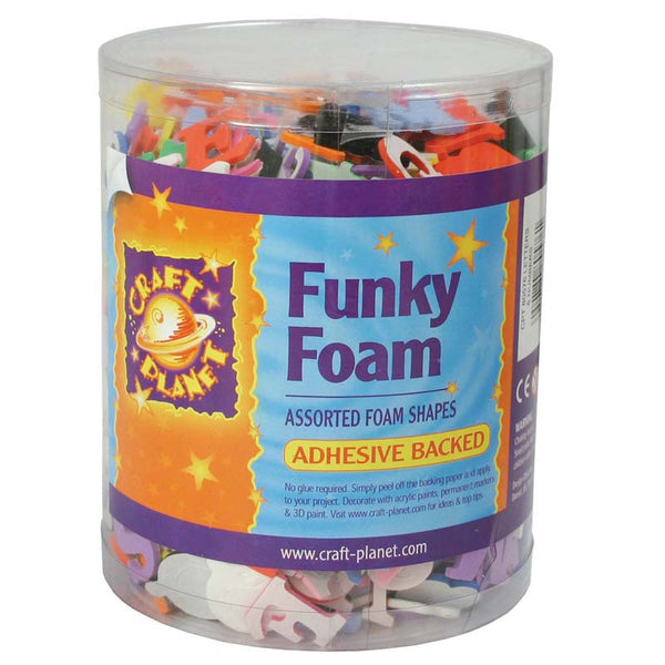 Craft Planet Funky Foam Tub - Letters & Numbers