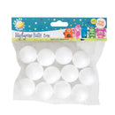Craft Planet 3cm Polystyrene Balls (12pcs)